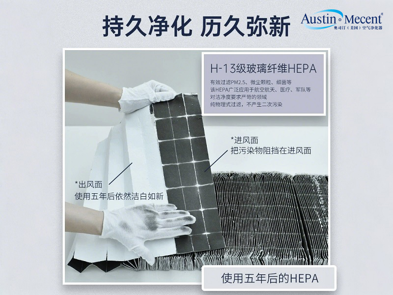 美国奥司汀｜46年美式精工 医用级纯物理空气净化实力解析